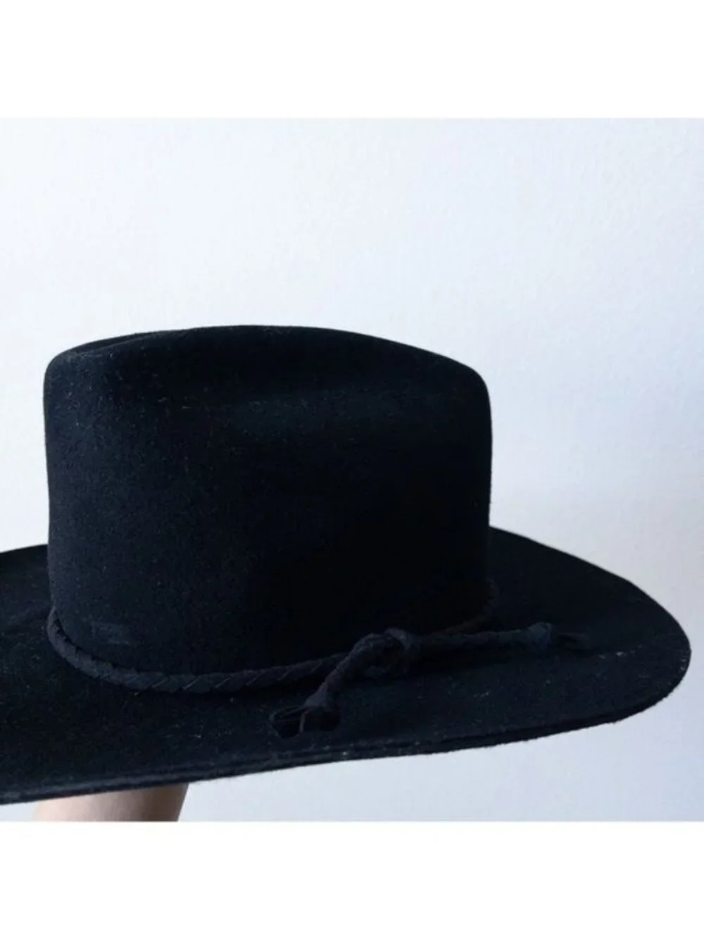 NEW Monrowe Wool Cowboy Hat S Black Western Felt Southwestern REVOLVE Exclusive
